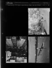Flood pictures, and Stokes stop sign flooded (3 Negatives), December 1955 - February 1956, undated [Sleeve 39, Folder d, Box 9]